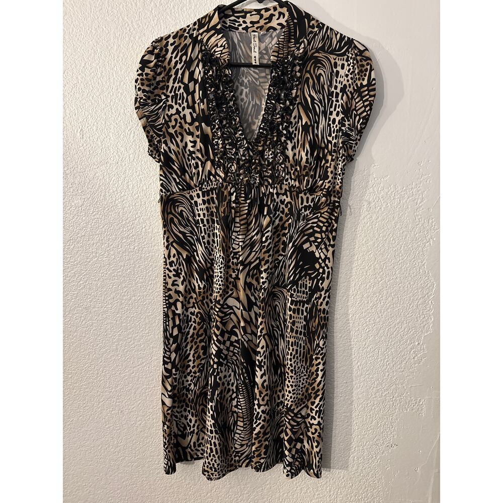heart soul, ladies extra￼ large dress fits, fitted￼ plunge neck line